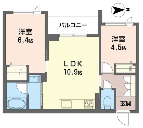 グランコスモ八王子 間取り図