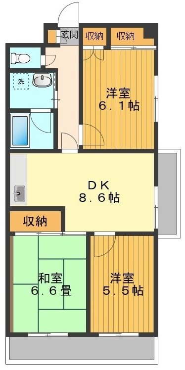 マンション田島 間取り図