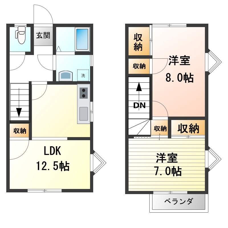 サンフレグランスB 間取り図