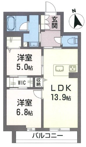 シャーメゾンヴィーブル八王子 間取り図