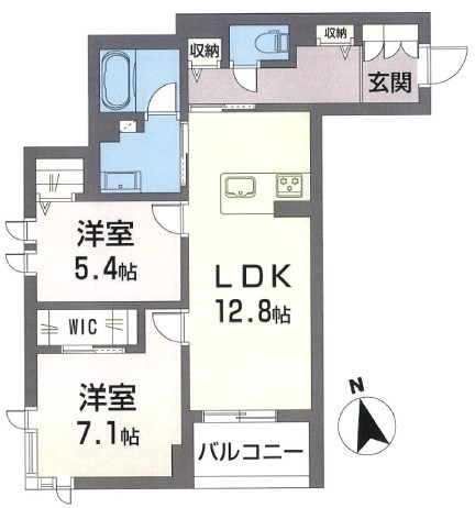 シャーメゾンヴィーブル八王子 間取り図