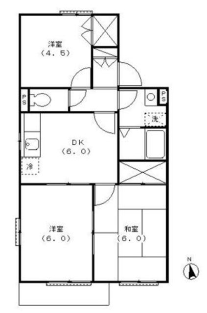 グランドール・コスモ 間取り図