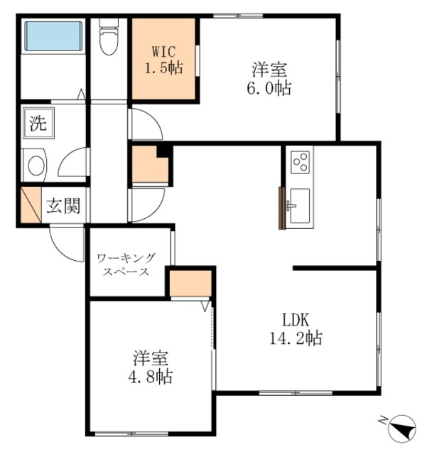 メゾン朝倉野 間取り図