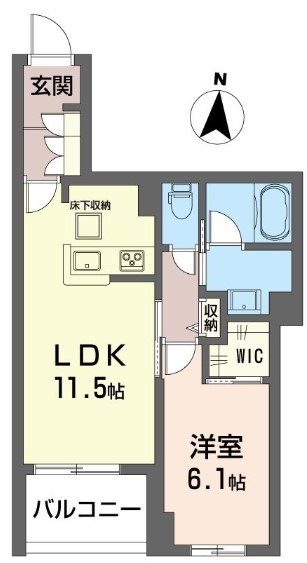 アルフラット万願寺 間取り図