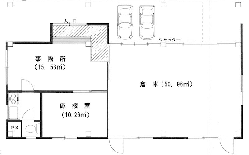 みくにローラー貸事務所 間取り図