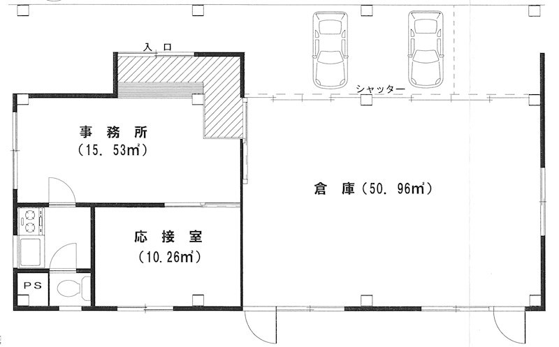 みくにローラー貸事務所 間取り図