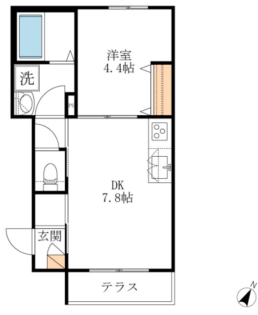 メゾンＫＳ加美平 間取り図