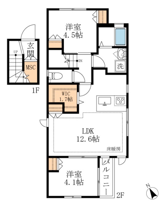 ｒｅｐｏｓ　ｅｓｐａｃｅ 間取り図