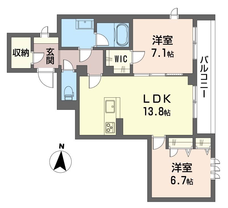メゾンフォンテⅥ 間取り図