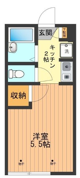 メゾンケーワイ山田 0101号室 間取り