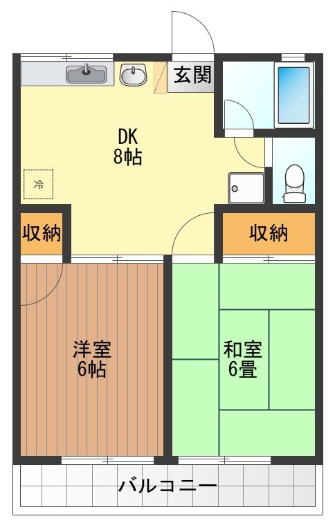 シティハイム光 間取り図
