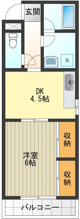 ファインズコート福生 間取り図