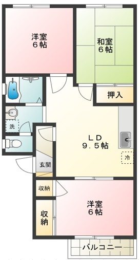 コートハウス富士 間取り図