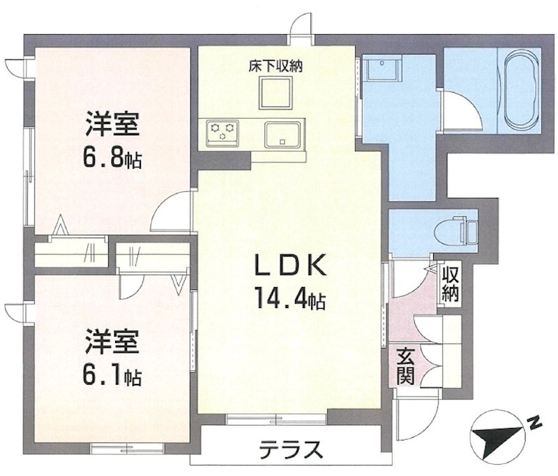ドマーニ南大沢 間取り図