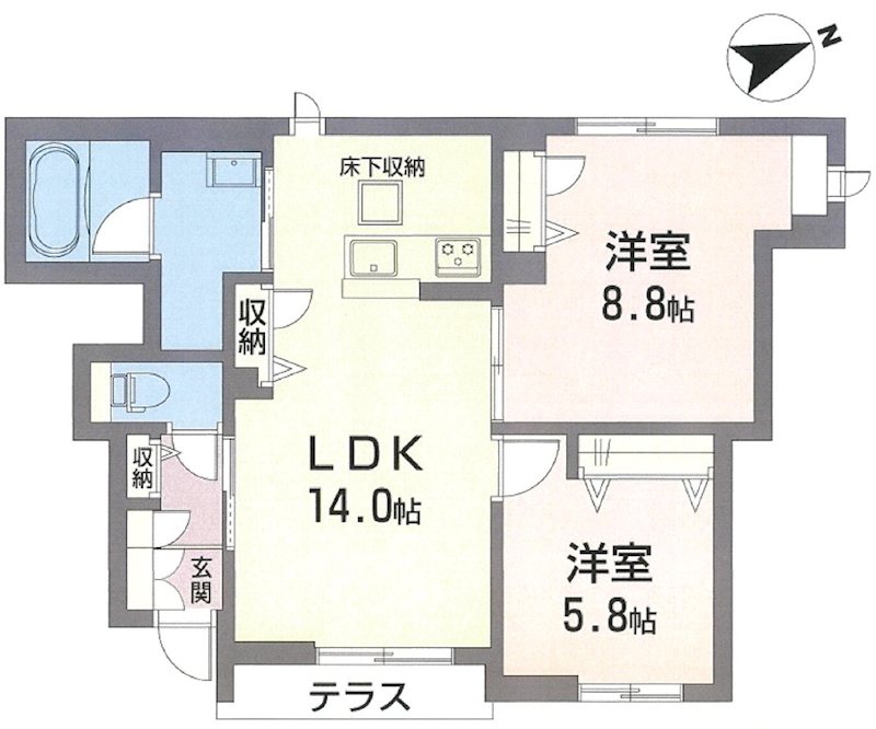 ドマーニ南大沢 間取り図