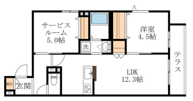 フェリスⅦ 間取り図
