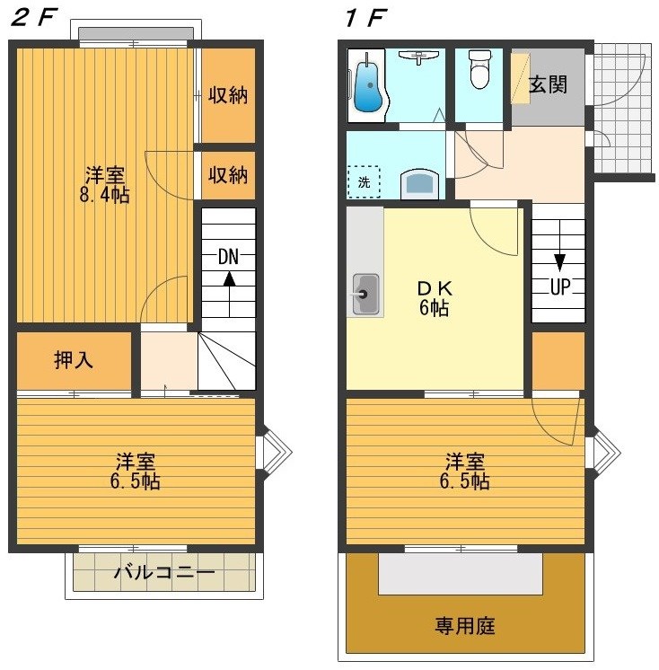 サンモールめじろ台B 間取り図