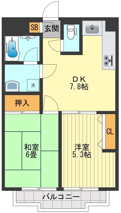 国立クリスタル石川 間取り図