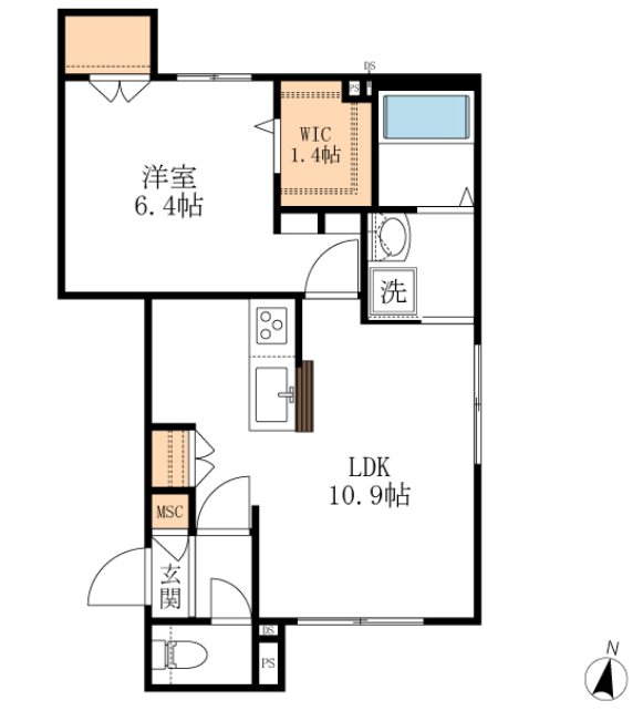 メゾン　ド　リッシュ 間取り図