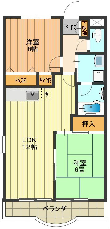 緑山ハイツＣ 間取り図