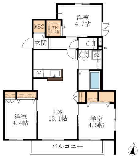 ブルーム　ケイ 間取り図