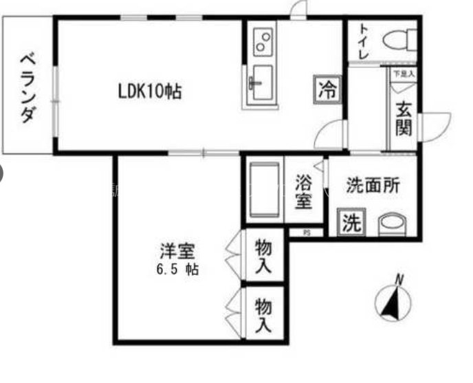 メゾンベール 0202号室 間取り