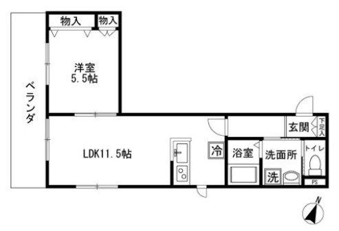 メゾンベール 間取り図