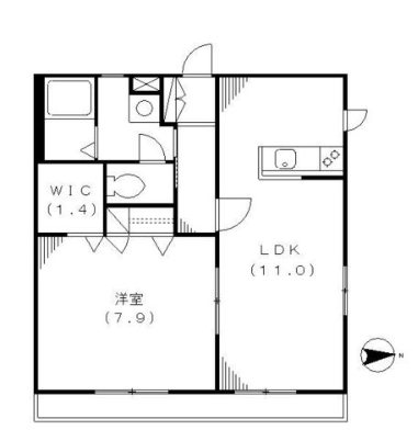 Aile de Courage（ｴｰﾙﾄﾞｸﾗｰｼﾞｭ） 間取り図