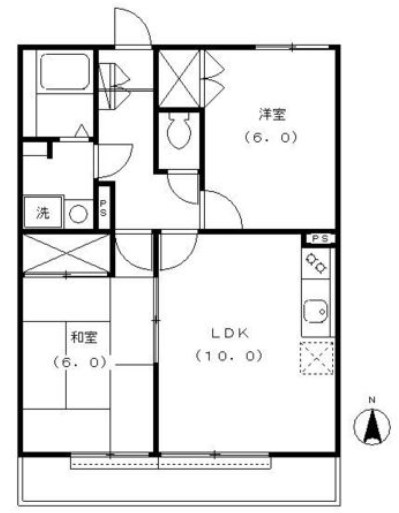 ガーデンズコート立川Ａ棟 間取り図
