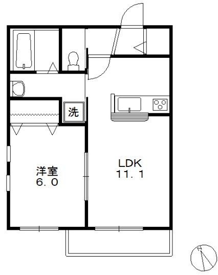 Ｖｅｒｄｅ昭島Ⅱ 間取り図