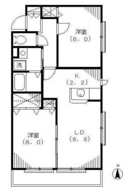 Ｐａｒｋ　Ｗｅｓｔ　Ａ棟 間取り図