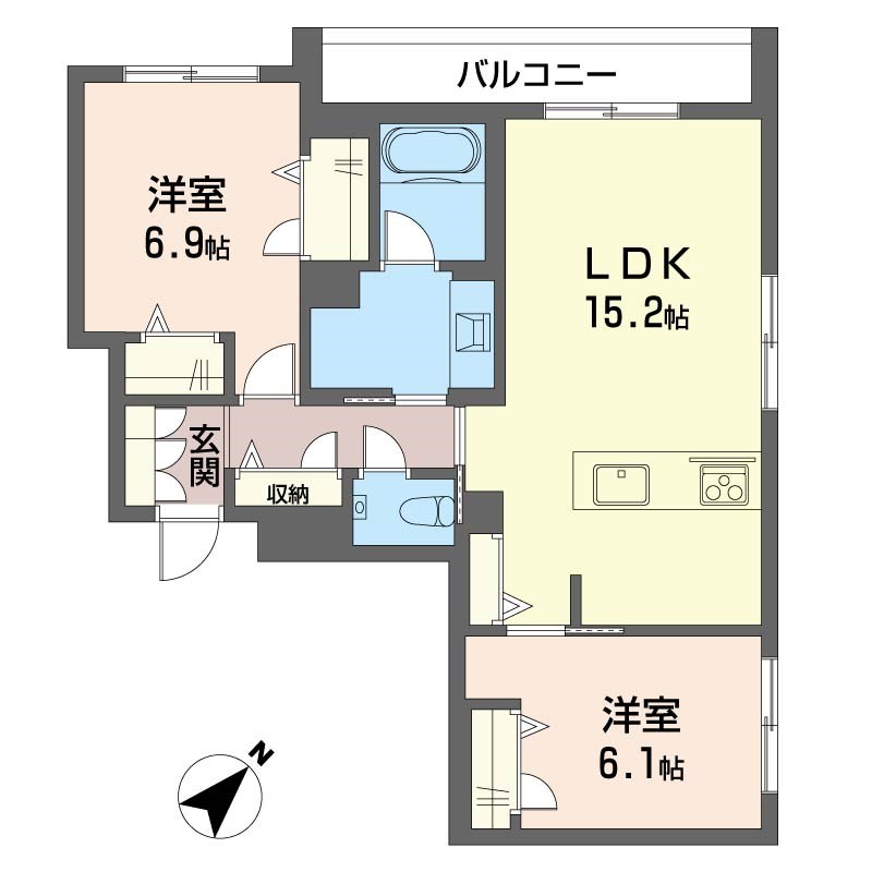 クレスティーク 間取り図