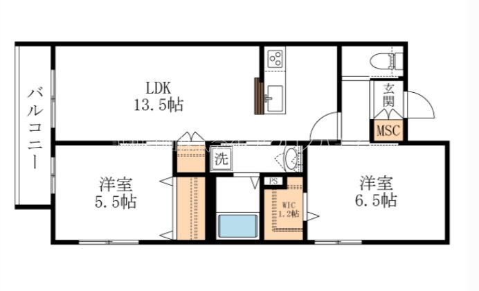 フェリスⅦ 間取り図