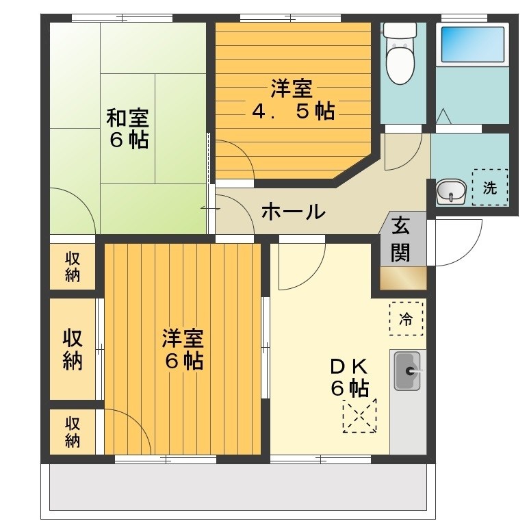 ヴィラ・クレール 間取り図