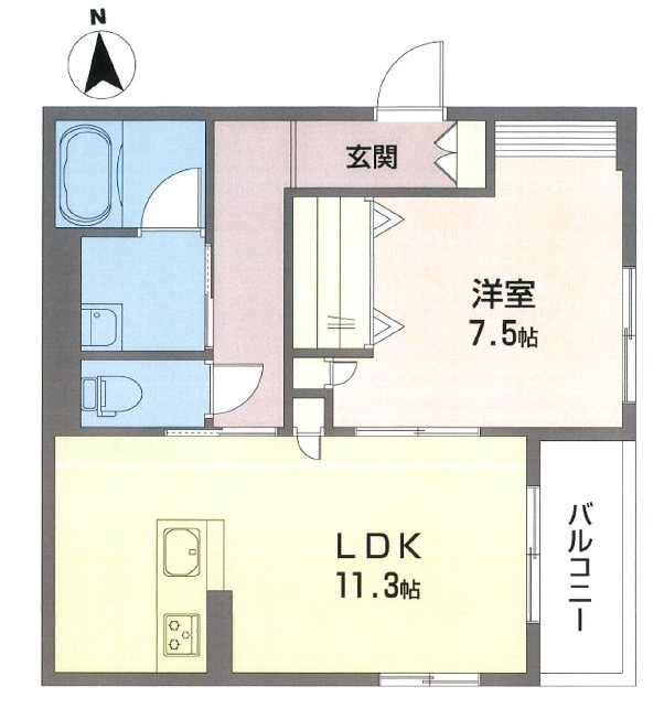 ティサージュ寺町 間取り図
