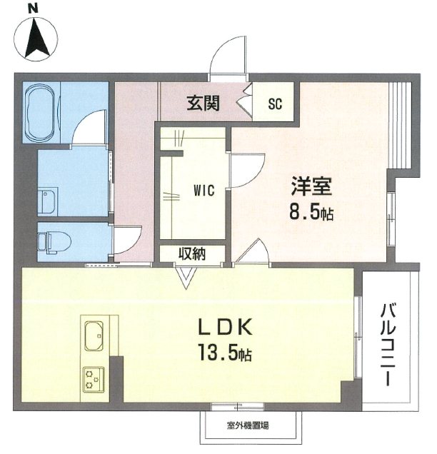 ティサージュ寺町 間取り図