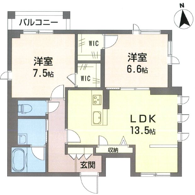 ティサージュ寺町 間取り図