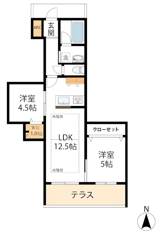 ヘリテージ国立 間取り図
