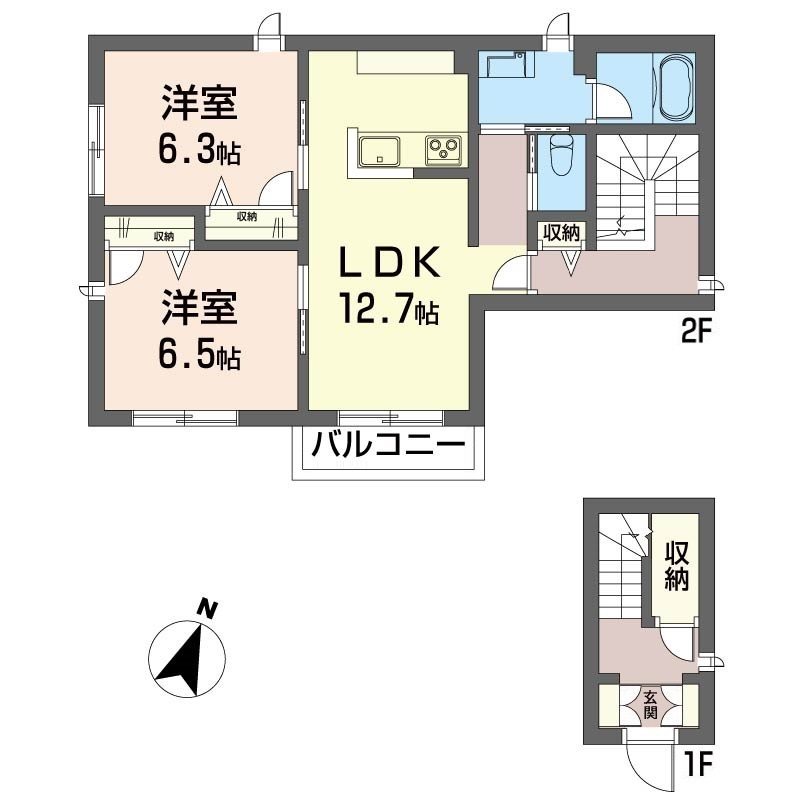 クロノス　めじろ台 間取り図