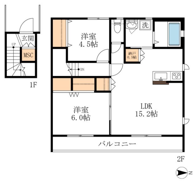 フェリス聖蹟Ⅵ 間取り図