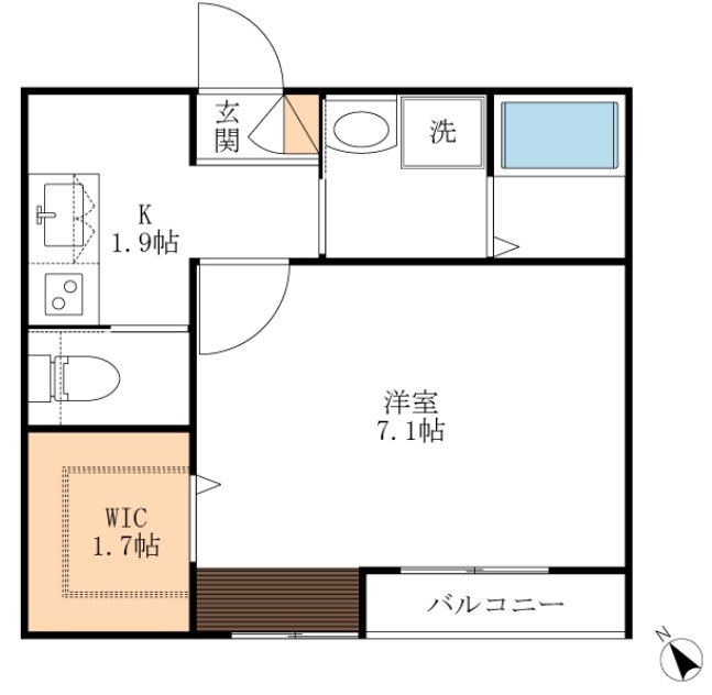 メゾンエスポア 間取り図