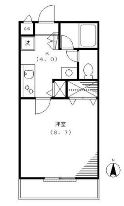 サンパティーク 間取り図
