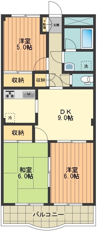 スカイヒルズＦ＆Ｍ 間取り図