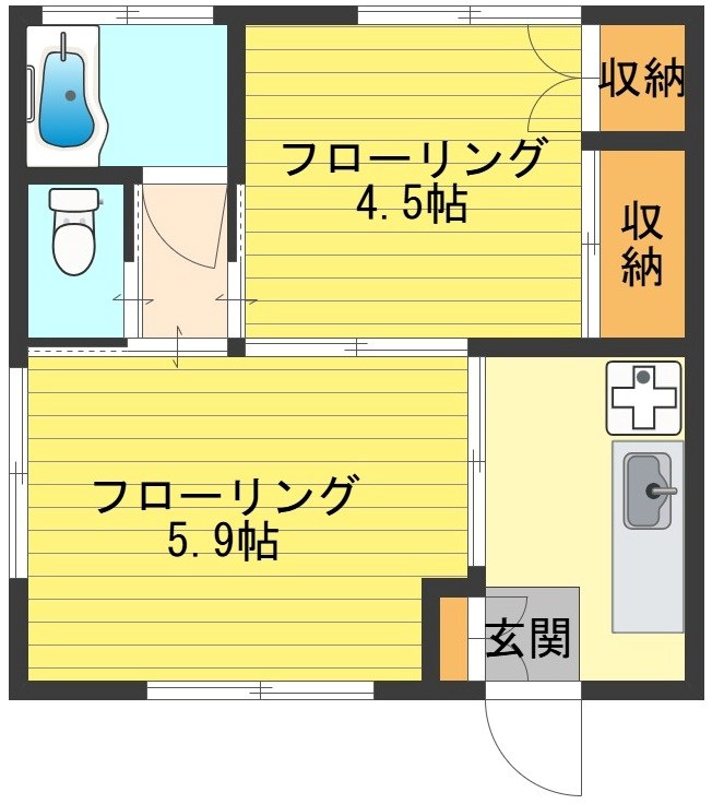 清風荘 間取り図