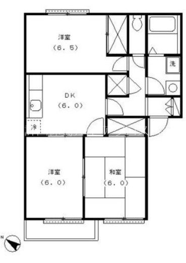 メゾン朝倉野 間取り図