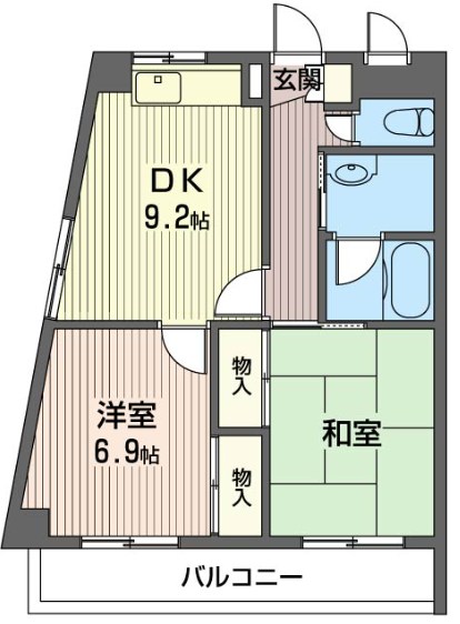 マンション田島 間取り図