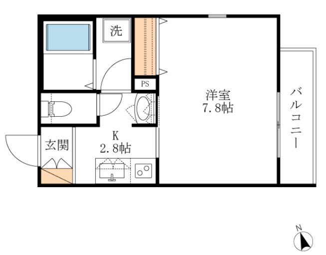 ドゥジエム　イブキ 間取り図
