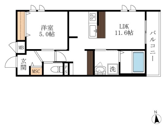 Ｇｏｌｄ　Ｌａｋｅ　立川 間取り図