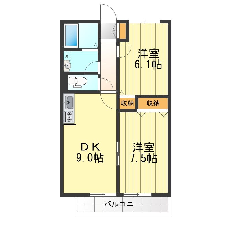 メゾン御所水 間取り図