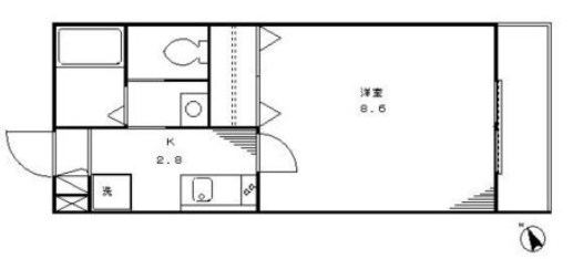 Ｅｓｐｏｉｒ 0105号室 間取り